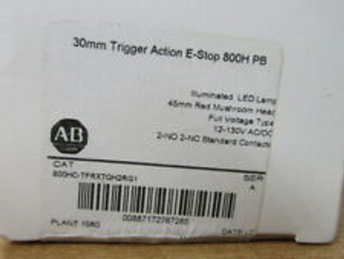 Allen Bradley 800Hc-Tfrxtqh2Rg1 Trigger Action E-Stop 800Hctfrxtqh2Rg1