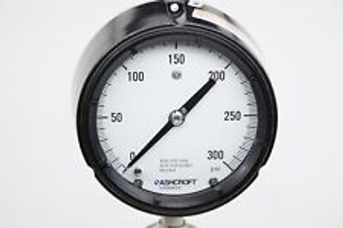 Ashcroft 0-300Psi 403 Glycerin S-316L Diaphragm 3/4" 1500# Class Pressure Gauge