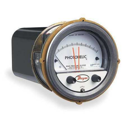 Dwyer Instruments A3215 Pressure Gauge,0 To 15 Psi