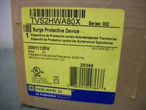 Square D Surge Protective Device Tvs2Hwa80X 208Y/120Volt 80Ka 3Ph