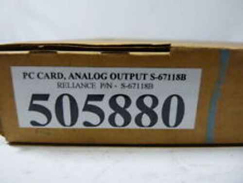 Reliance S-67118B Output Module Analog 4Pt