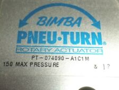 Bimba Pt-074090-A1C1M Pneu-Turn Rotary Pneumatic Actuator 150-Psi