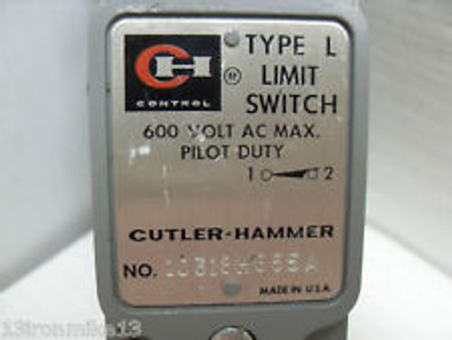 Cutler Hammer 10316H655 A Limit Switch Pilot Duty