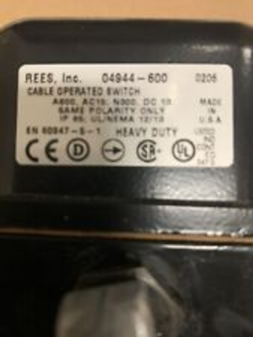 Rees Black Safety Cable Switch, 04944-600