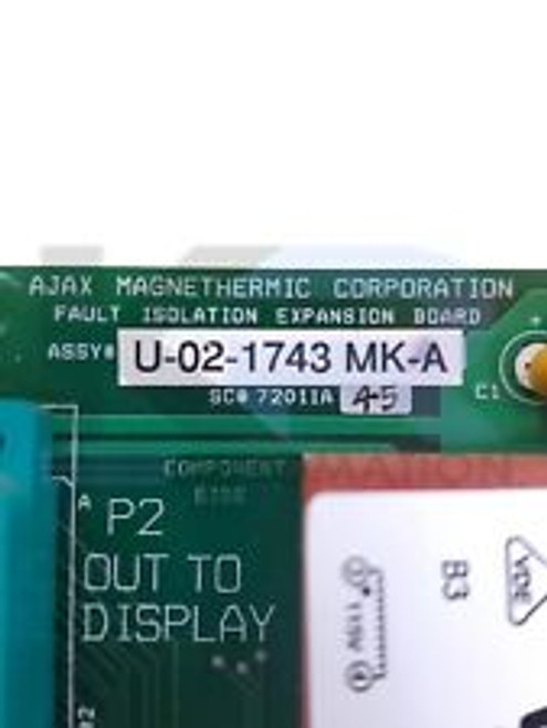 Ajax Magnethermic Corporation U-02-1743 Mk-A Power Supply Board