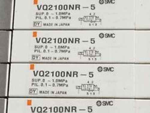 Smc 10 Pos. Manifold Block With (9) Vq2100Nr-5 Plug-In Solenoid Valves Vq2100Nr5