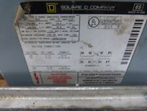 Square D 5S1F Transformer 5Kva Pri 240/480V Sec 120/240V 1Ph