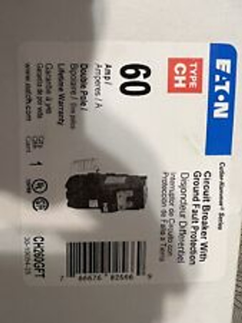 Eaton Cutler Hammer Ch260Gft 2Pole 60 Amp Circuit Breaker With Gfi