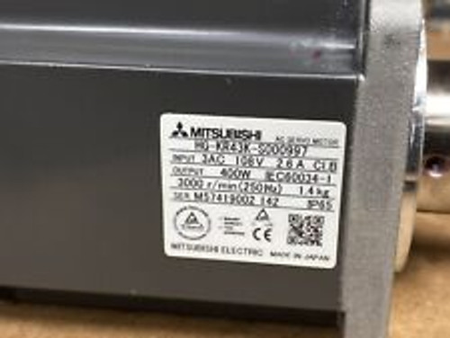 Mitsubishi Ac Servo Motor Hg-Kr43K-S000997 108V 400W 3000 Rpm Hg-Kr43K