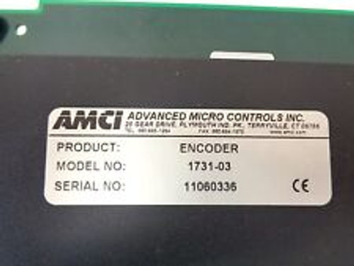 Amci 1731-03 Plc Controller Encoder Module Card
