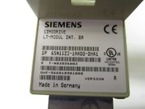 Siemens 6Sn1123-1Aa00-0Ha1 / 6Sn1118-0Aa11-0Aa1 Simodrive Lt-Module -