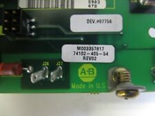 Allen-Bradley 74102-405-54 Rev 02 Drive Control Board