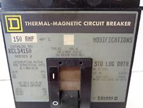 Square D Kcl34150 Thermal Magnetic Circuit Breaker 150 Amp