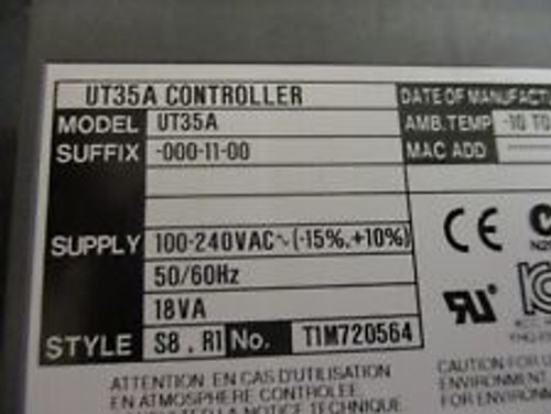 Yokogawa Ut35A-000-11-00 Pv Temperature Controller