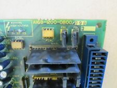Fanuc A16B-1200-0800/09B, Servo Drive Circuit Board, W/ 2 Pcs A20B-2000-0140/01A