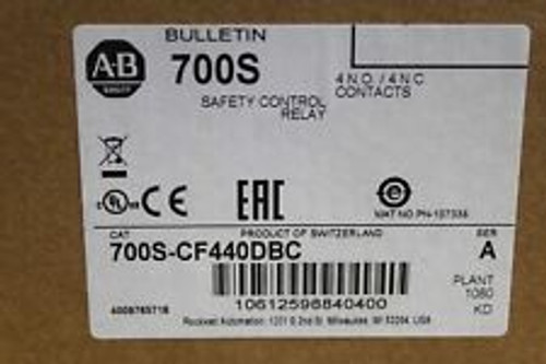 Allen Bradley 700S-Cf440Dbc Safety Relay