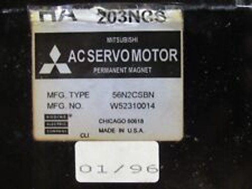Mitsubishi Ac Servo Motor Ha 203Ncs 56N2Csbn With Absolute Encoder Osa104