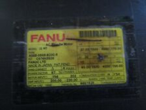 Fanuc Ltd A06B-0868-B200-R Ac Spindle Motor