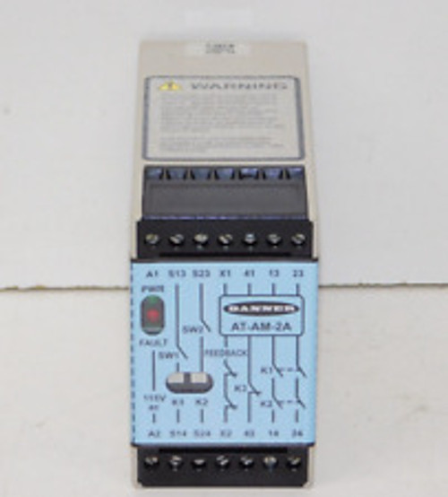 Banner Engineering At-Am-2A Duo-Touch Safety Control Relay Module 71976 Unit