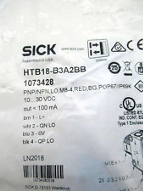 Sick Htb18-B3A2Bb Hybrid Photoelectric Sensor 1073428