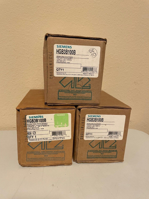 Siemens I-T-E NGB3B100 100A Circuit Breaker 3 Pole 480V Type NGB ITE - Foto 8