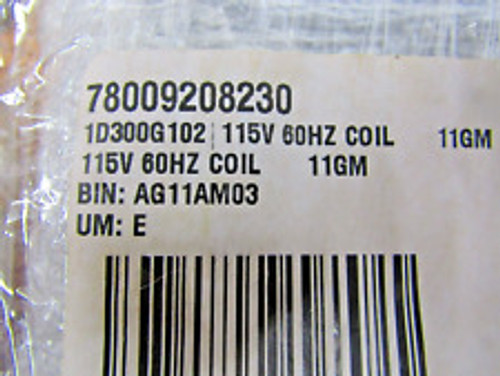 Ge 1D300G102 Encapsulated Closing Coil 115 Vac