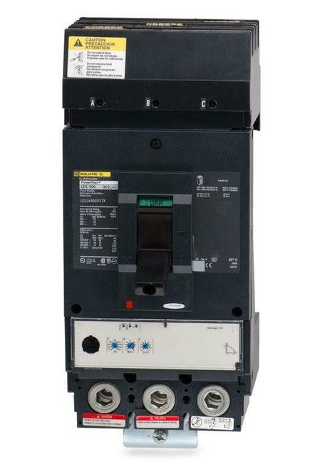 Ldl36400U31X - Square D 400 Amp 3 Pole 600 Volt Molded Case Circuit Breaker