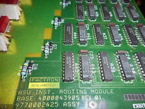 Factron Schlumberger Asu Inst Routing Module Base 4000043905 9770002425 Board