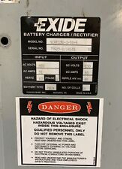 Exide Charger Rectifier Scrf130-1-50-E 480 V 31 Amps 1 Phase