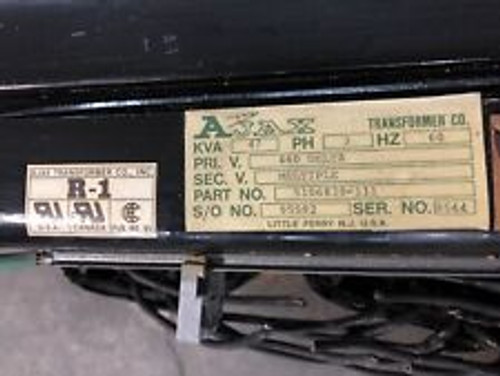 Ajax 5106830-111 Transformer 47 Kva 3 Ph 60 Hz