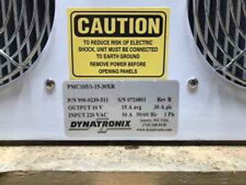 Dynatronix Pmc105/1-15-30Xr Pulse Power Supply In/ 220Vac Out/ 10V Rev. B 1-Ph