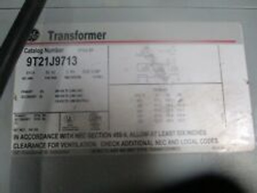 General Electric Model: 9T21J9713 Transformer <