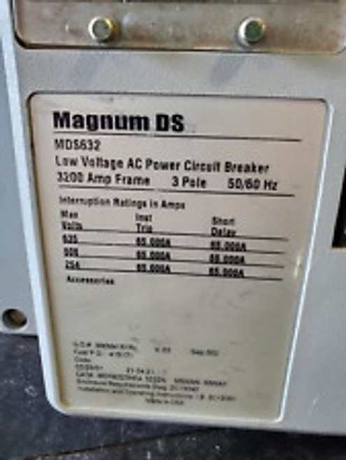 Cutler-Hammer Mds632 Low Voltage Ac Power Circuit Breaker