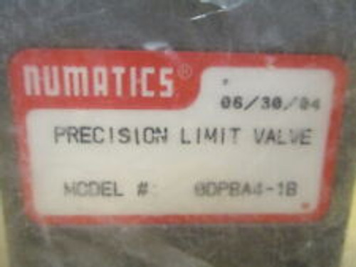 Numatics 0Dpba4-1B Limit Valve Odpba4-1B 0Dpba41B