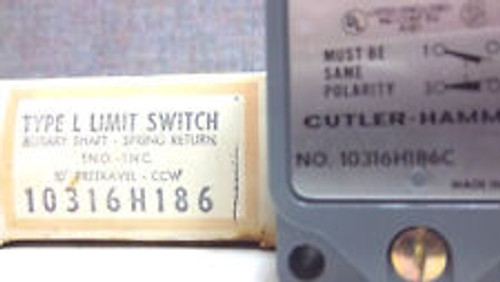 Cutler Hammer 10316H186 Type L Switch 10316H186C