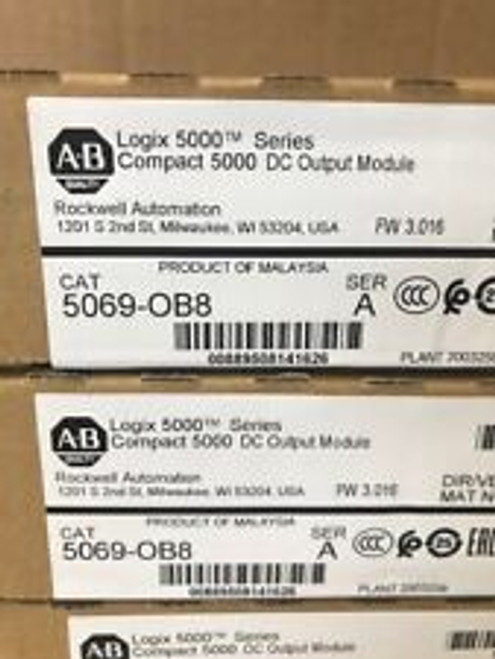Allen Bradley 5069-Ob8 Ser A Compact 5000 Dc Output Module
