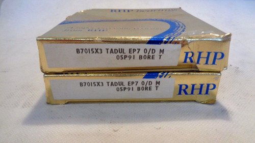 Set Of (2) Rhp B7015X3 Tadul-Ep7-O/D-M Super Precision Bearing