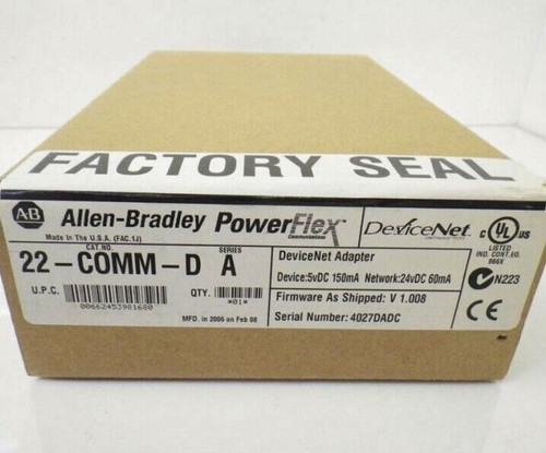 Allen Bradley 22-Comm-D Device Net Adapter Communication Ser A