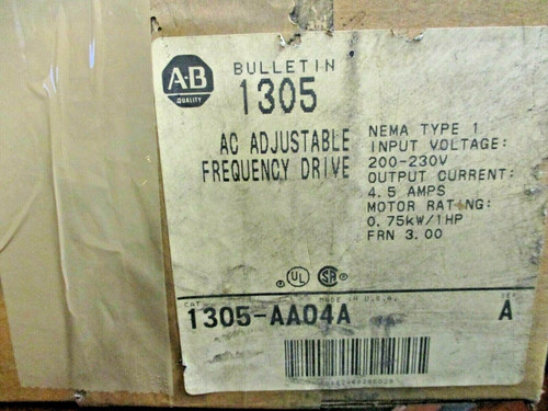 Allen-Bradley 1305-Aa0A Ac Adjustable Frequency Drive