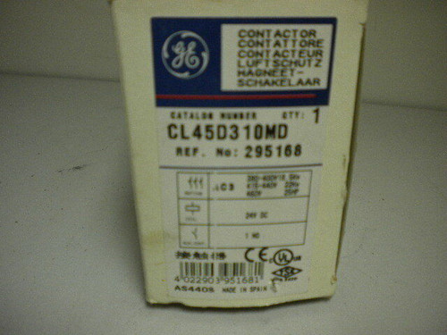 Ge Cl45D310Md Contactor