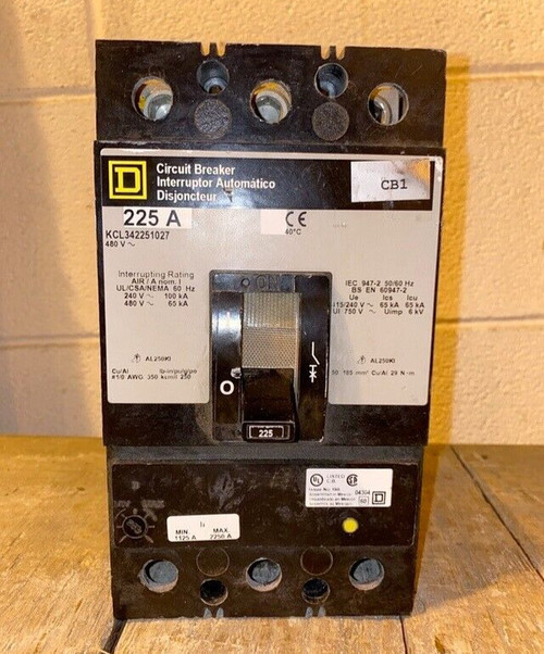 225A Square D Circuit Breaker