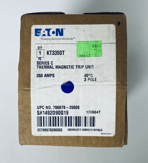Eaton Kt3350T Thermal Trip Unit Industrial Lynx