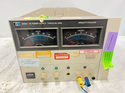 Hewlett Packard #6002A Dc Power Supply