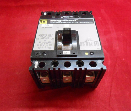Square D Fal3605014M Mag-Gard Motor Circuit Protecter 3-Pole 50Amp -