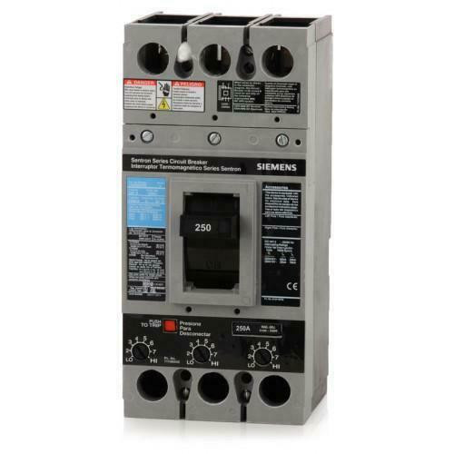 Fxd63B250 - Siemens 250 Amp 3 Pole 600 Volt Bolt-On Molded Case Circuit Breaker