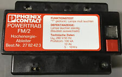 Phoenix Contact Powertrab Fm 2 High Energy Transient Absorber Nr. 27 82 42 3