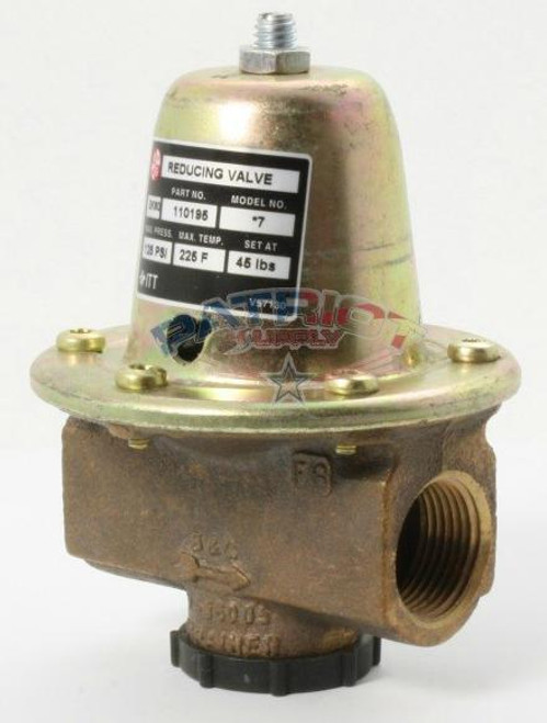 Bell & Gossett 110195 # 7 3/4 Lead Free Water Pressure Reducing Valve Set @ 45#
