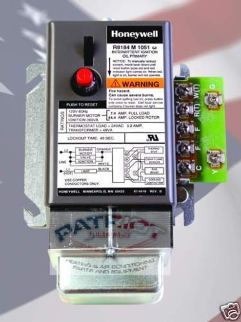 Honeywell R8184M1051 Cad Cell Relay / 40Va Transformer