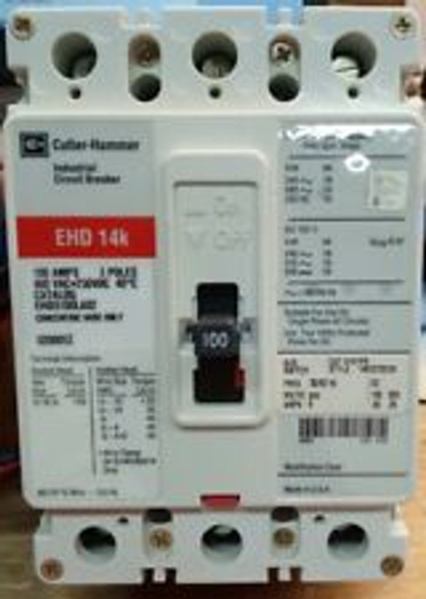 Cutler Hammer Ehd3100La02 A1X1Pk Ehd 14K 100A 480V 3P