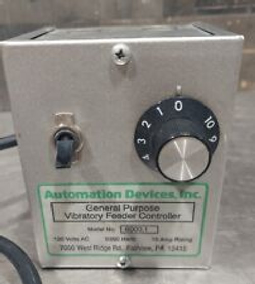 Automation Devices Model 6000.1 Vibratory Feeder Controller 120V 50/60 Hz 15 Amp